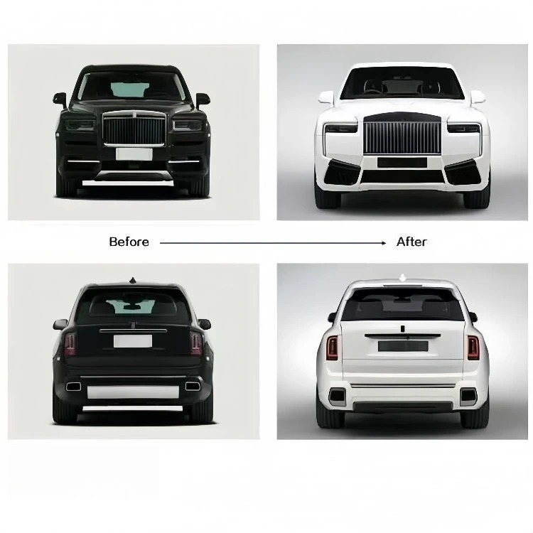 For  Cullinan Bumper Kit 2019 Upgrade 2025 Old to New Version Body Kit Plug and Play LED Headlights